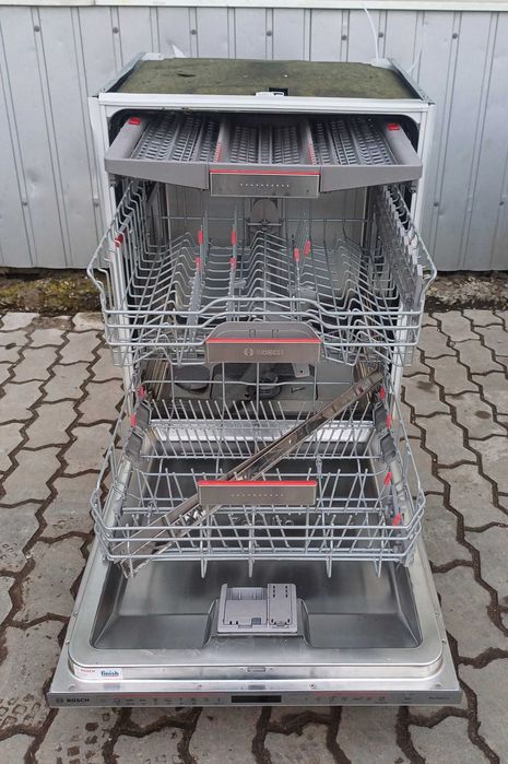 Встроена посудомойка 60 см Бош Bosch SBV68TX06E сушка зеолит проекция