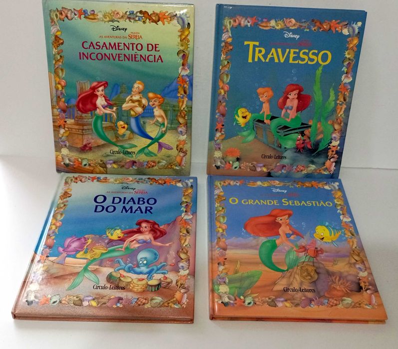 Livros da Coleção - As aventuras da Pequena Sereia - Disney