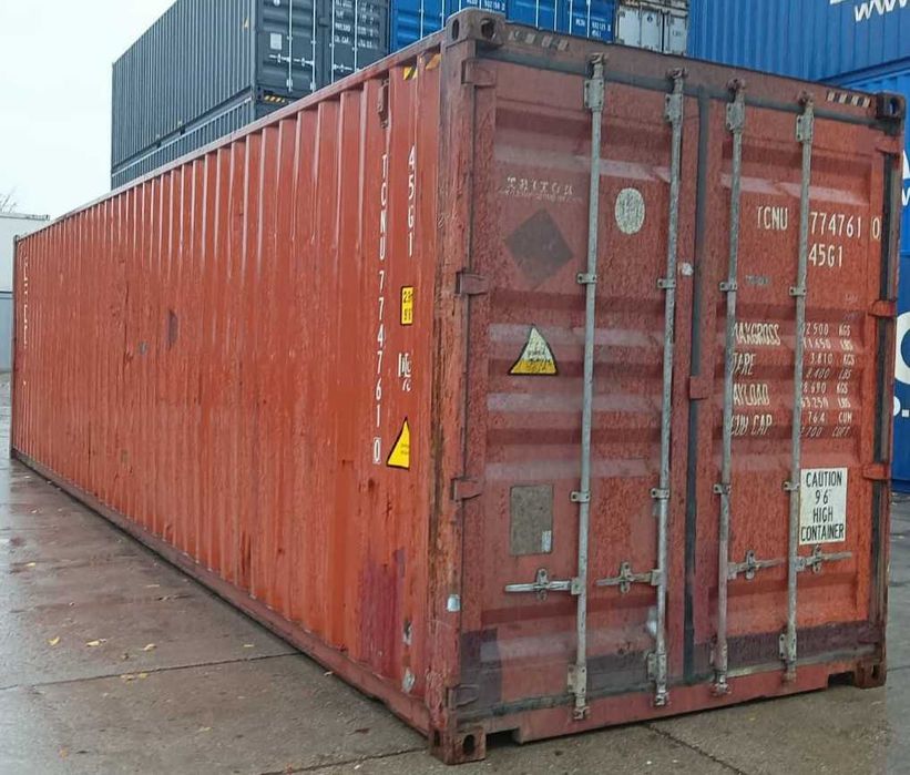 Kontener Morski 40 DV/HC Transport Dostaw Rozładunek Szczelny Suchy