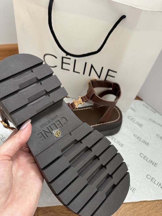 Босоніжки коричневі, гладіатори celine, селін gladiator