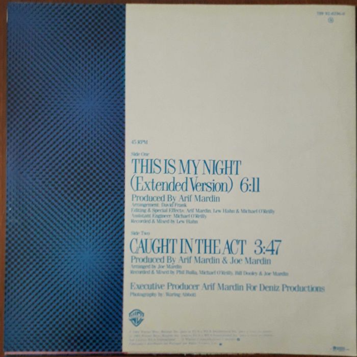 Chaka Khan maxi single "This is my night"