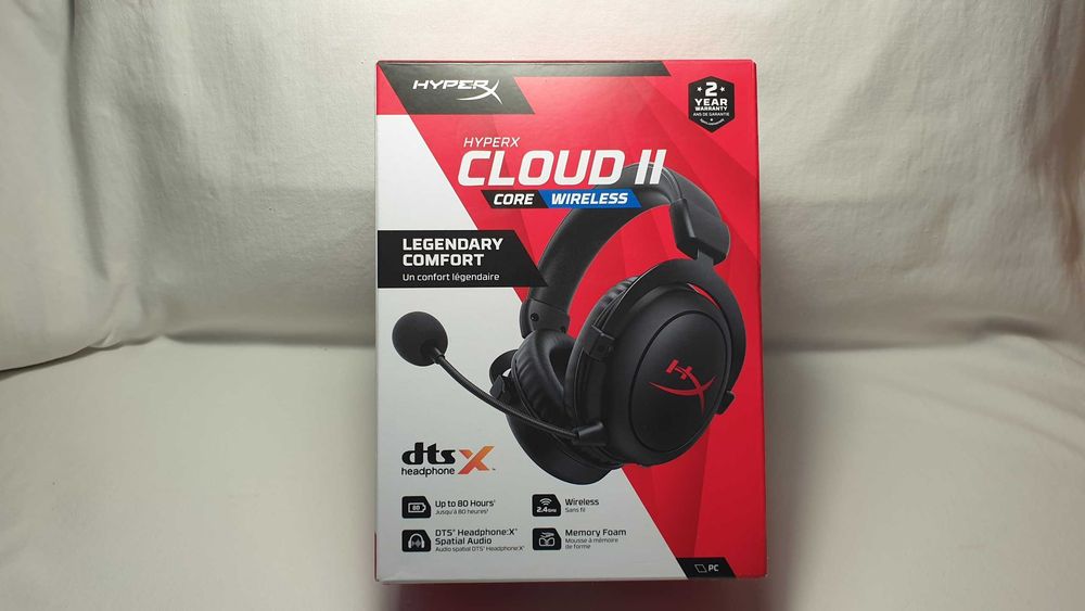 Słuchawki gamingowe bezprzewodowe HyperX Cloud II Core Wireless - NOWE.
