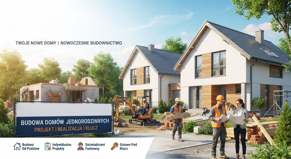 Kompleksowa budowa domów, fundamenty, stan surowy – solidna ekipa budowlana Zamość
