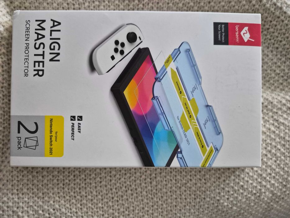 zestaw dwóch szkieł hartowanych dedykowanych dla Nintendo Switch