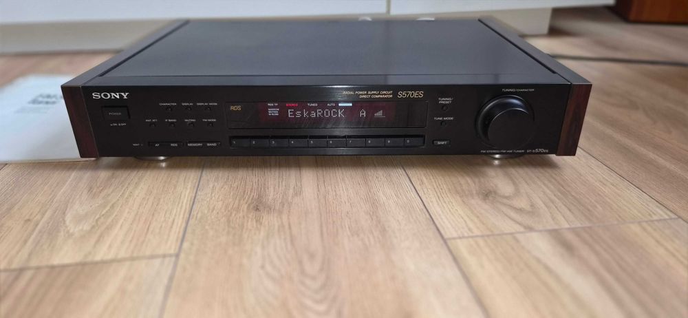 Tuner Sony ST-S570ES – czarny | Bardzo dobry stan | Sprawny | Instrukcja|Boczki