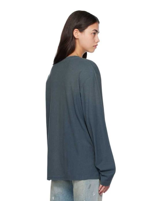 Лонгслів Acne Studios Stamp Logo Long Sleeve Deep Blue \ Olive Green \ Chocolate Brown \ Candy Pink \ Dusty White \ Faded Black
