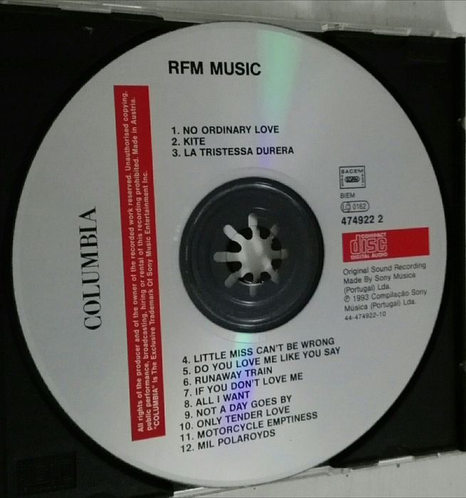 CD - RFM music - ano 1993
