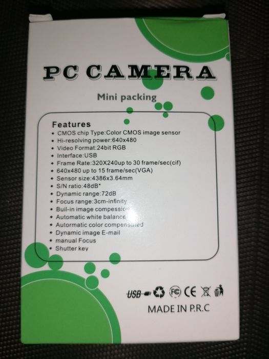 Nowa Kamerka internetowa pc camera mini packing