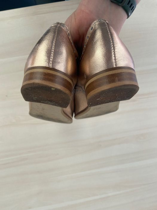 Złote oxfordy Pasoapaso Alisa 39