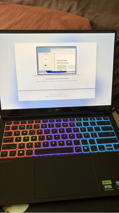 Portátil Gaming HP OMEN Transcend 14 Intel Core Ultra 7 255H/32GB/1TB SSD/RTX 5060/14"
