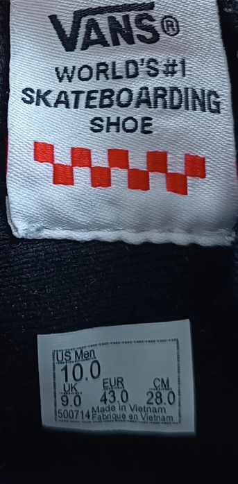 Buty Vans Sk8-Hi Oryginalne Skate rozmiar 43