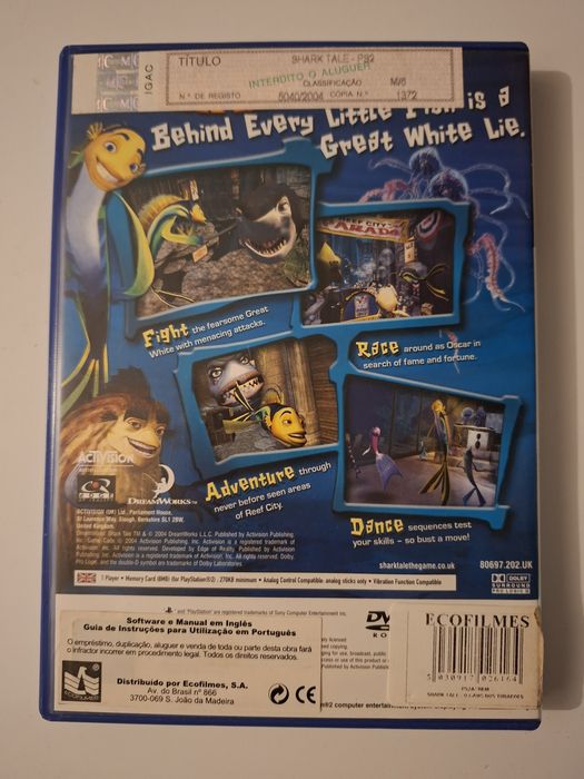 Shark tale ps2 videojogo