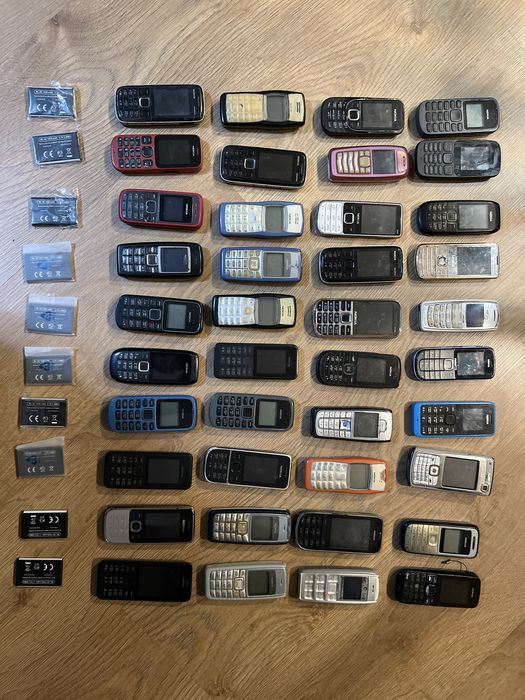 Коллекция рабочих телефонов Nokia, 40 шт