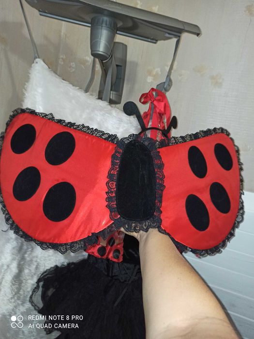 Эротический сексуальный костюм наряд божьей коровки размер С