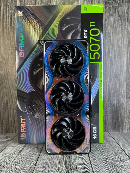 Видеокарта Palit GeForce RTX 5070 Ti GameRock 16GB 1 шт. USED!