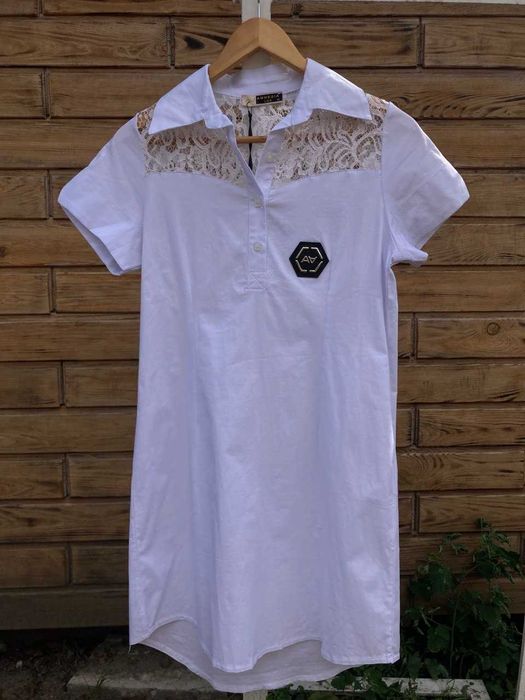 Жіноча котонова сукня-сорочка 42 розмір туреччина