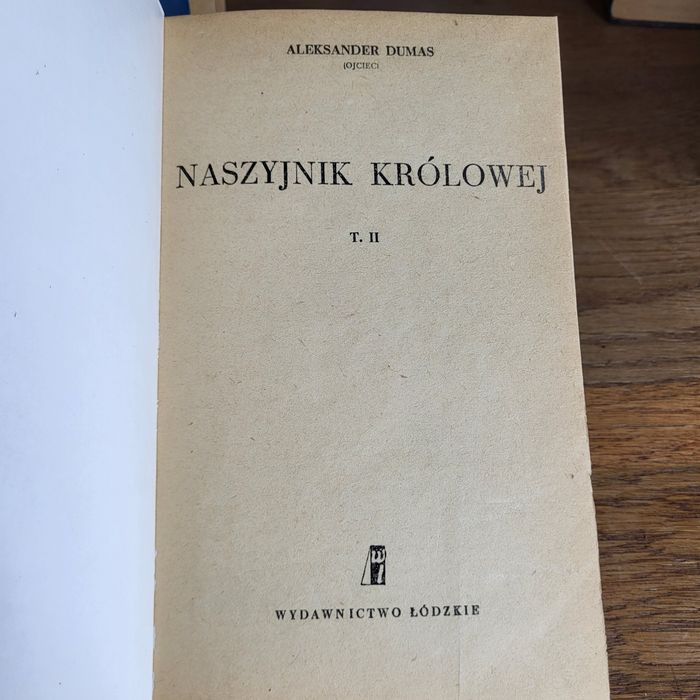 Książki 3Tomy Naszyjnik Królowej A.Dumas ³⁵