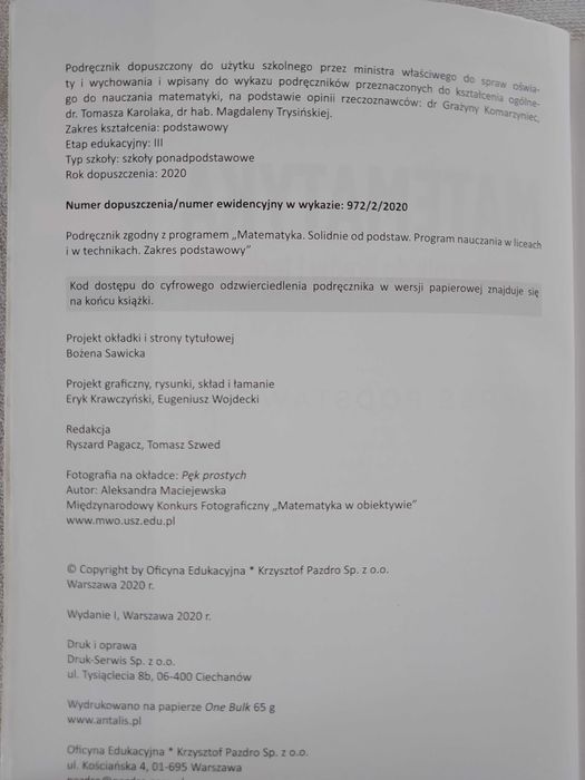 Matematyka 2 Kurczab, Świda