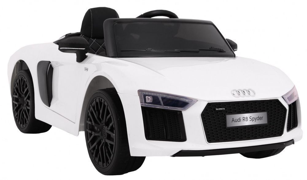 Autko pojazd samochód na akumulator dla dzieci Audi R8 Spyder Biały