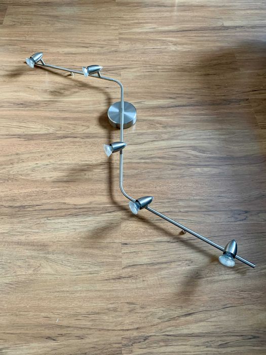 Lampa sufitowa IKEA – listwa 5 reflektorów GU10 (z żarówkami)