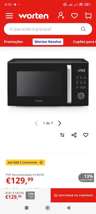 Micro ondas FLAMA