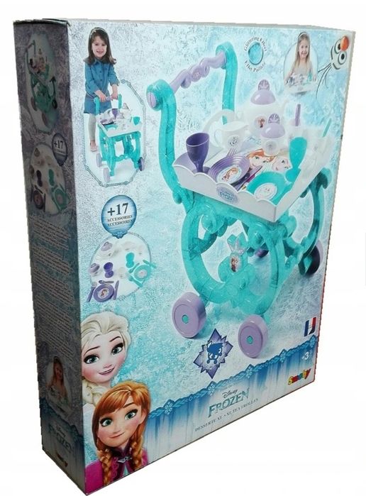 KRAINA LODU FROZEN Wózek z zastawą serwis 17 akcesori