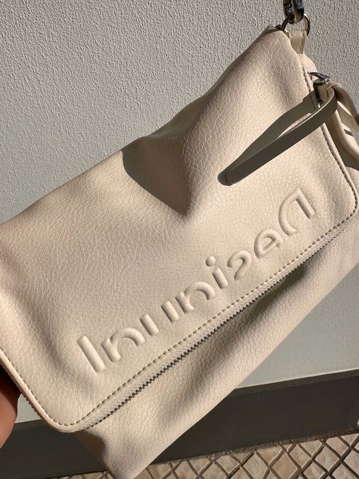 Mala Desigual branca + laranja