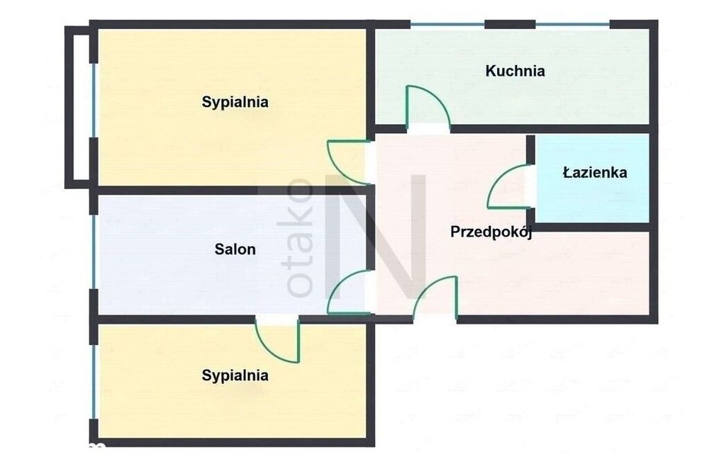 Okazja!!! Uczelnia | 3 Pokoje | Balkon