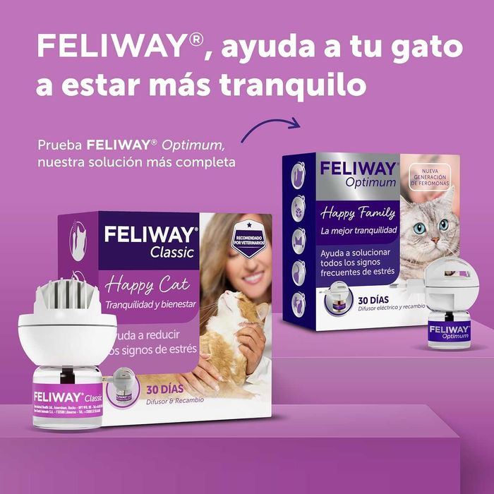 FELIWAY Classic - Difusor + Recarga de feromonas calmantes para gatos - Ajuda a reduzir o stress.