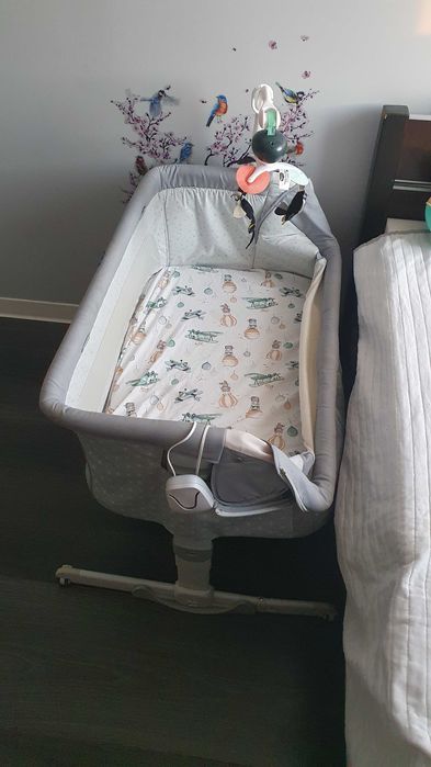 Dostawka duża z materacem  i monitorem oddechu