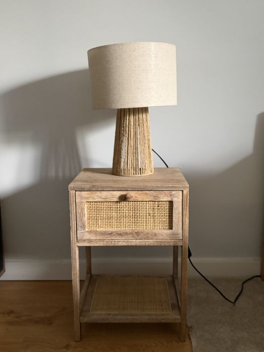 Komplet szafki nocne + lampy BOHO