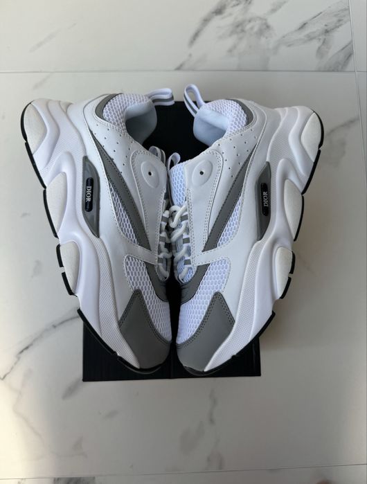 Dior B22 Кросівки White Grey•Чоловічі Діор Luxury (білі)