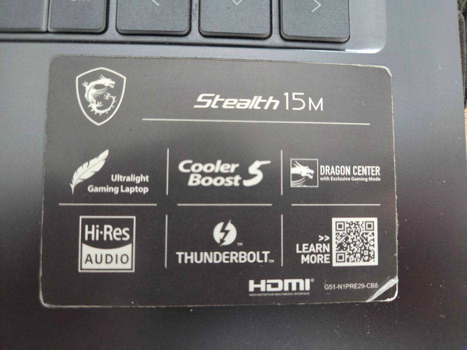 Laptop gamingowy MSI Stealth 15m