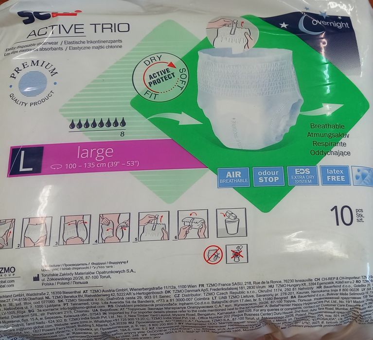 Pieluchomajtki dla dorosłych