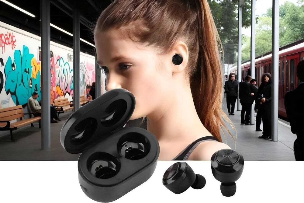 Bluetooth наушники  с боксом для зарядки