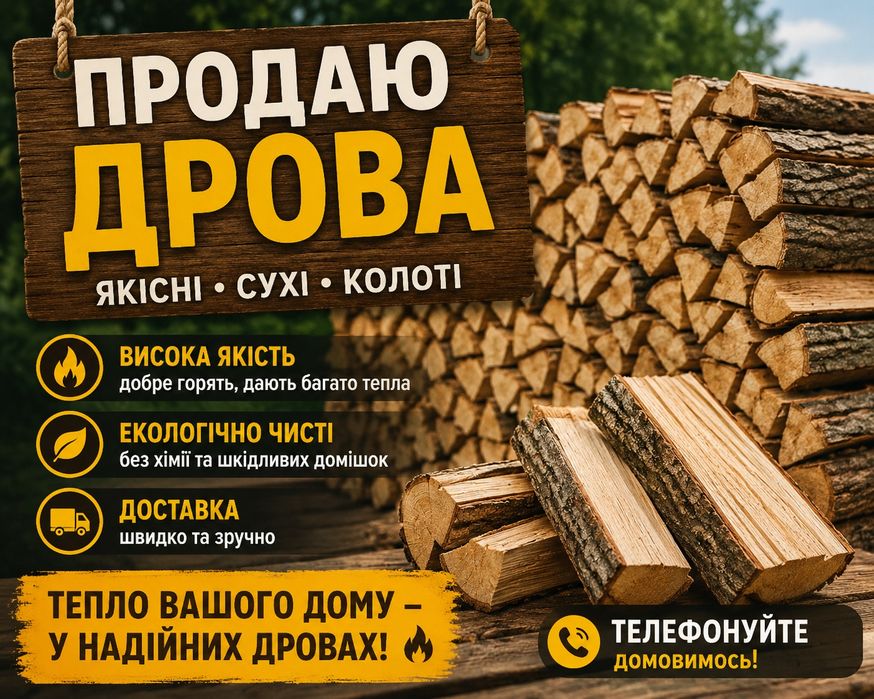 продам дрова рубані мікс твердих порід дуб ясен акація