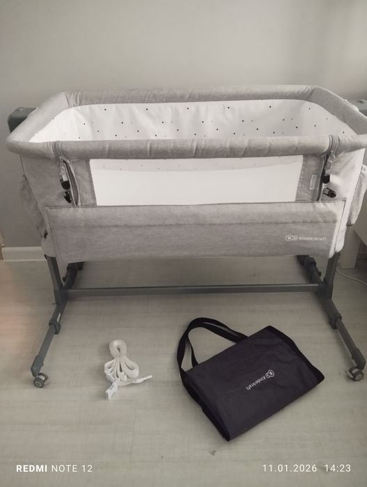 Dostawka KINDERKRAFT łóżeczko dostawne do łóżka