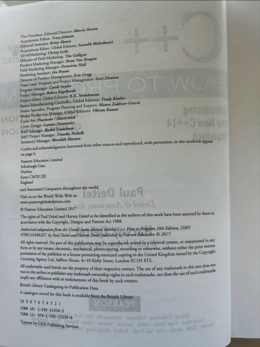 C++ How to Program, Global Edition 10th Edition