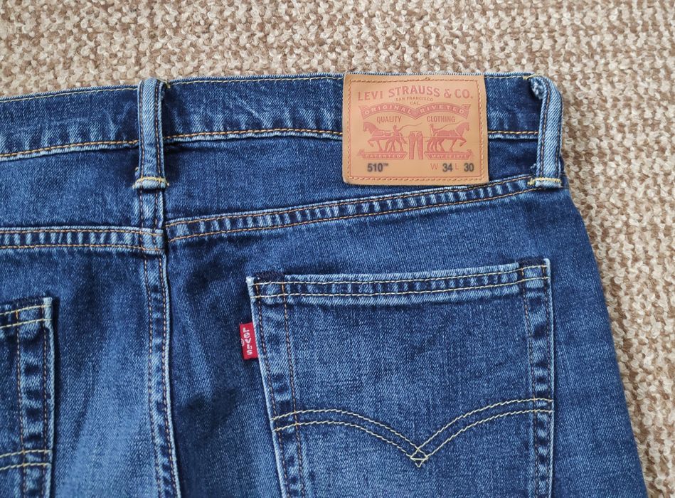 Levi's 510 джинси skinny сині оригінал W34 L30