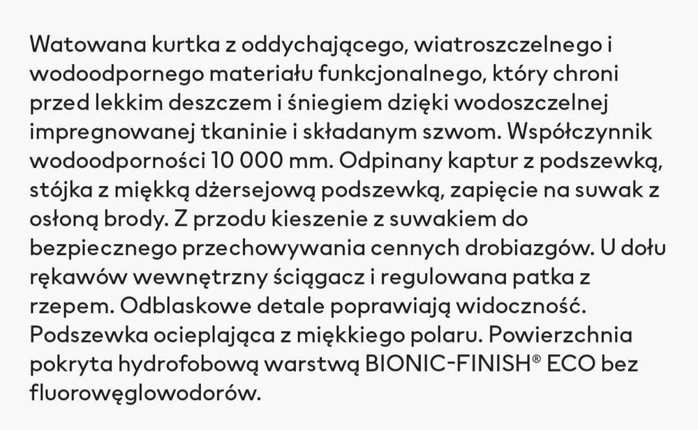 Kurtka zimowa H&M r.122