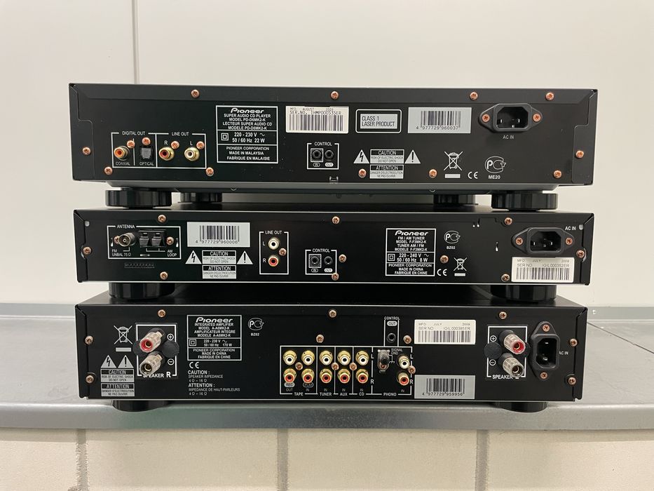 PIONEER HI-END - 2 generacja  — A-A6-J, F-F3-J, PD-D6MK2-K SACD Player