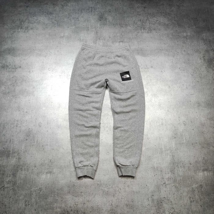 MĘSKIE Spodnie Dresy Joggery TNF The North Face Szara Logo Bawełniane