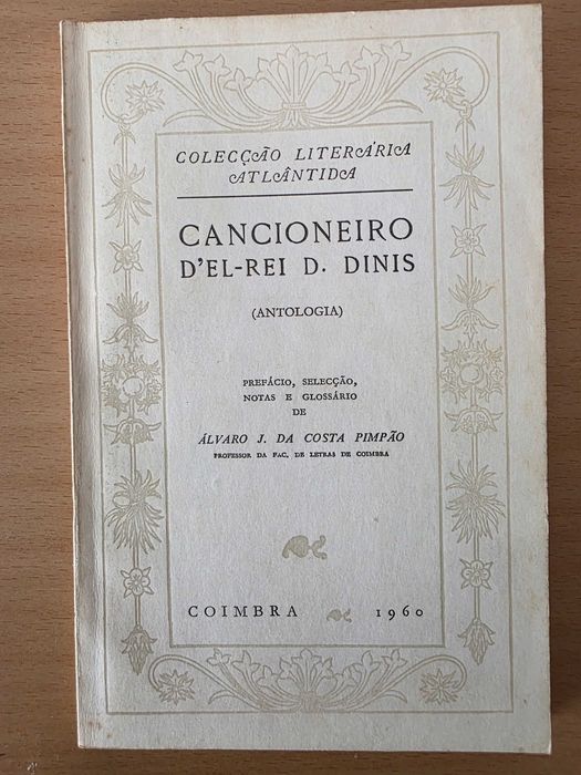 Livro "Cancioneiro d'El-Rei D. Dinis"