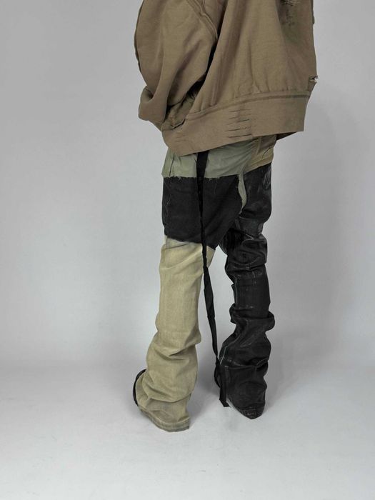Rick Owens DRKSHDW bolan banana cut клеш джинси штани восковані S M L