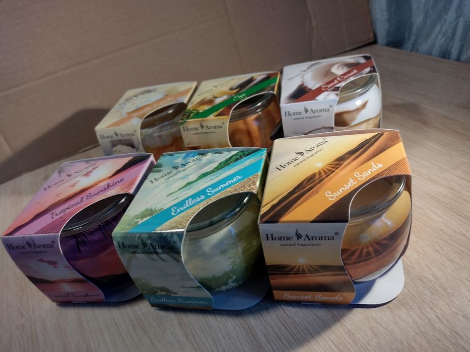Zestaw 6 świec Home Aroma miks