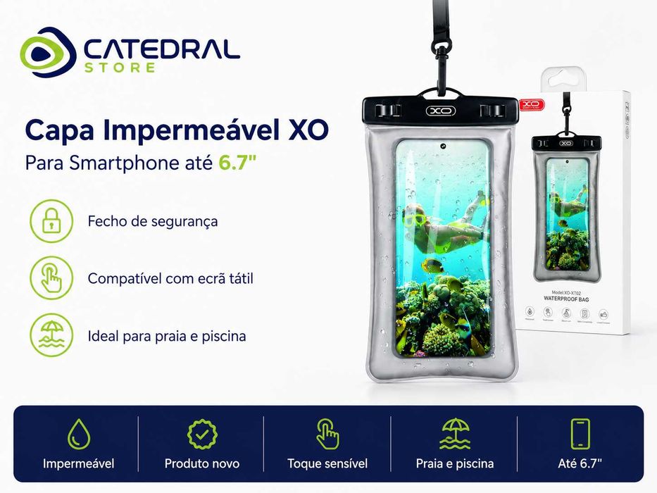 Capa Impermeável XO para Smartphone até 6.7"