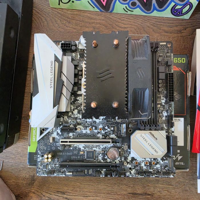 ASRock steel legend B450m Amd Ryzen 2600 zestaw