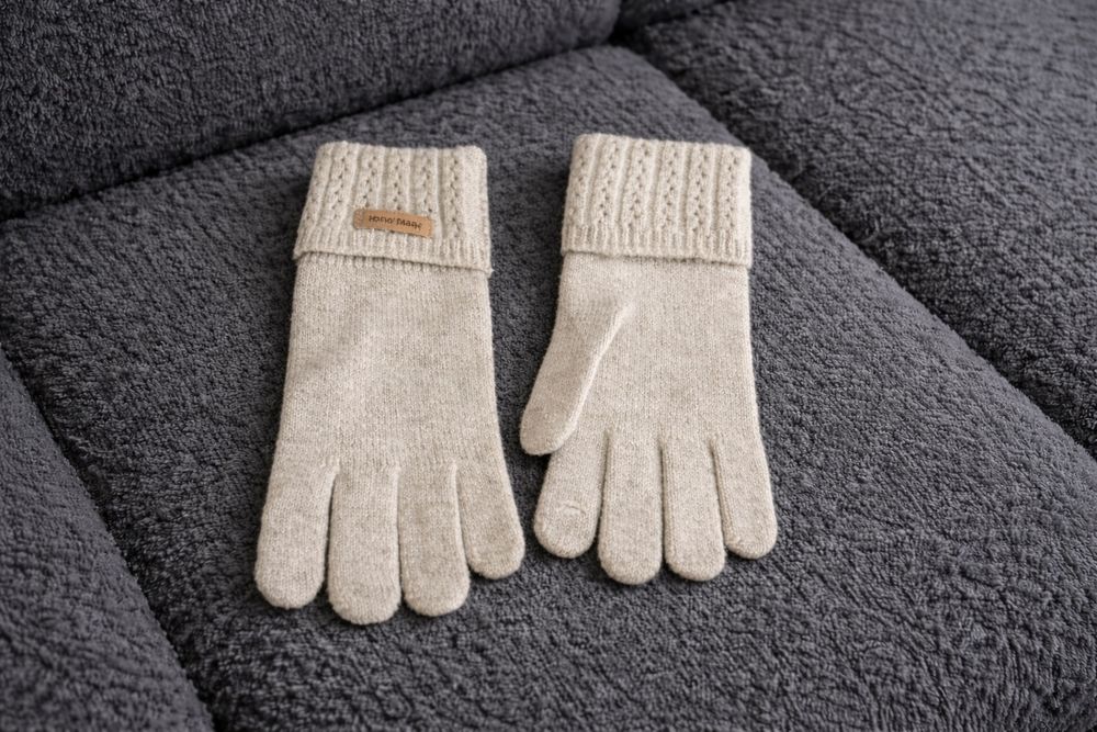 Rękawiczki damskie rękawice dzianina jesienne zimowe