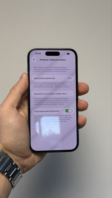 Apple iPhone 14 Pro 128GB Czarny Bateria 97%