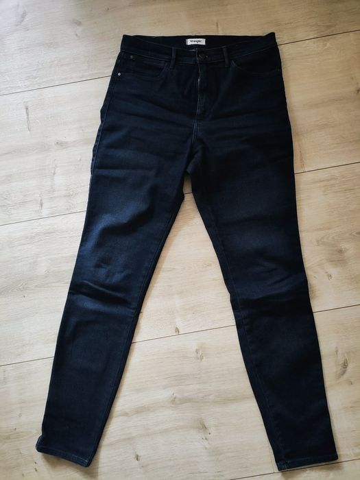 Jeansy Wrangler high skinny W30 L32